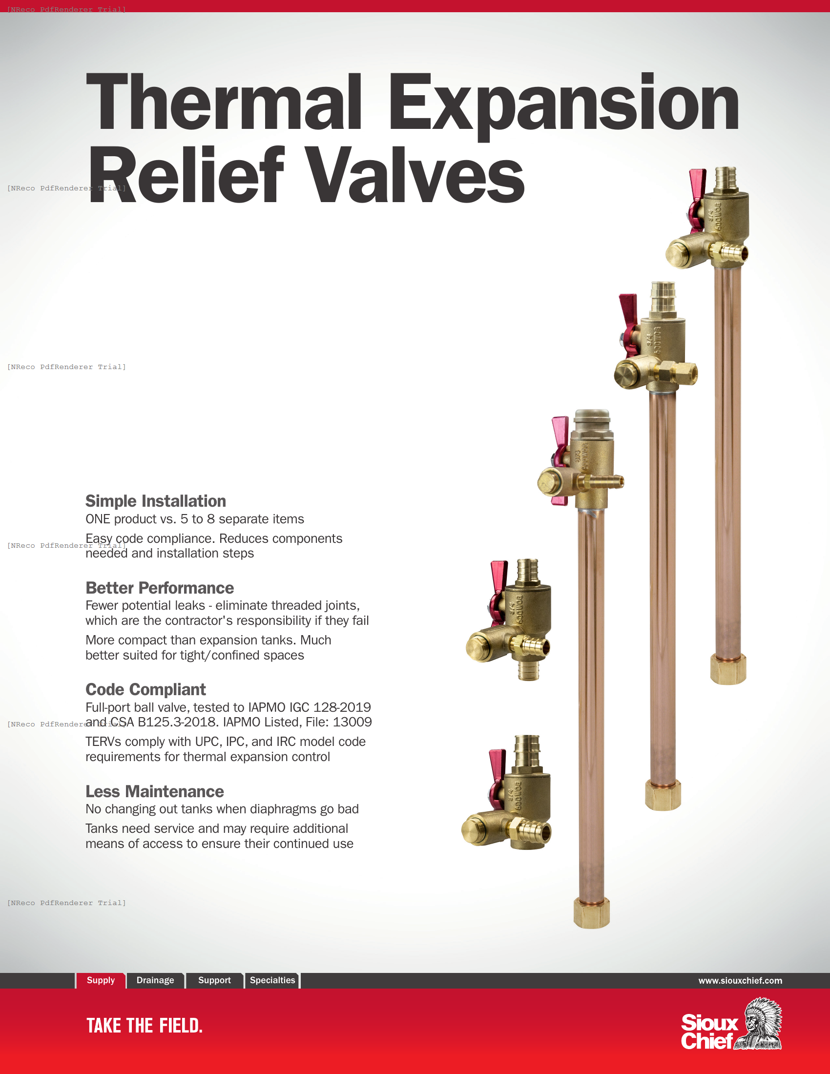 THERMAL EXPANSION RELIEF VALVES - BROCHURE.PDF Brochure Document